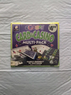 EGame Card And Casino Multipack PC CD ROM Windows 95/98 Games Family Fun Sealed  - Image 1 of 4