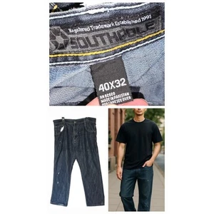 Southpole Jeans 40x31 Distressed Fade Baggy Y2K Skater Grunge Streetwear Skater - Bild 1 von 13