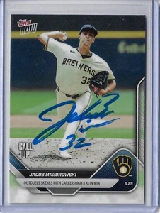 Jacob Misiorowski Autographed 2025 MLB Topps Now 349 Outduels Skenes Rookie Card - Picture 1 of 5
