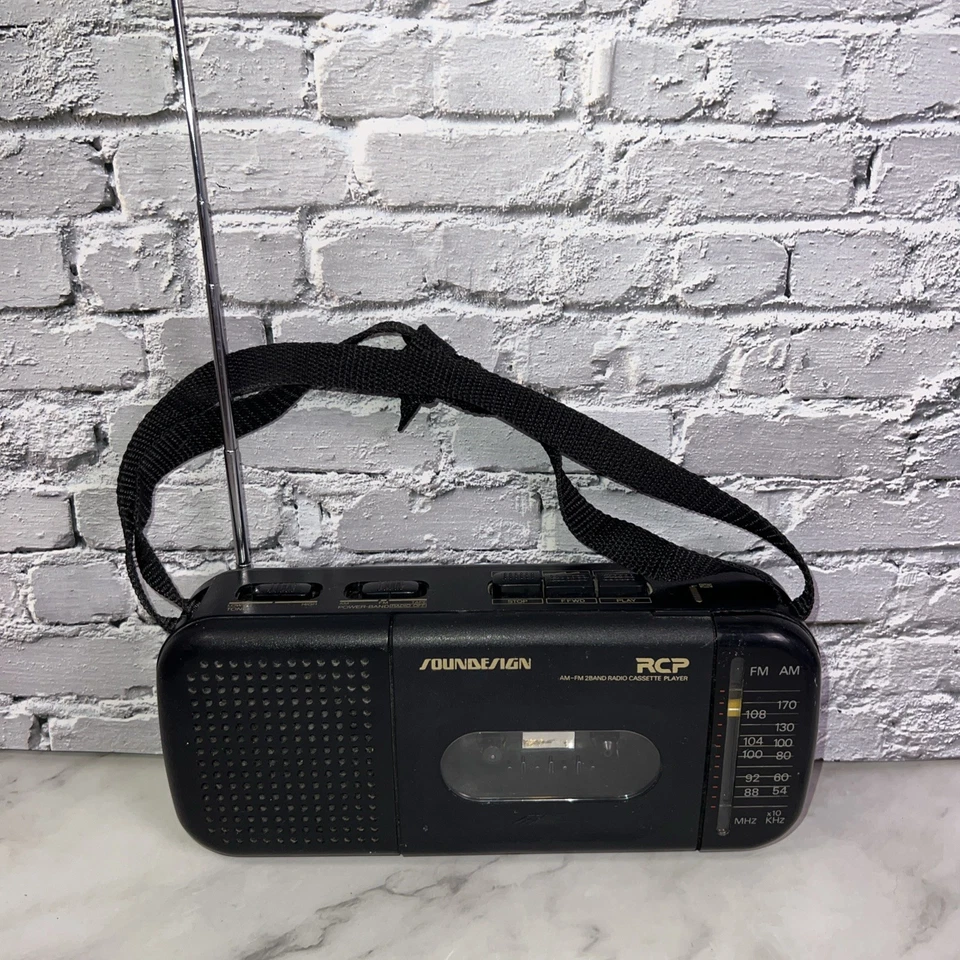 Reproductor de radio AM/FM y casete Soundesign - Probado funcionando ✅ De colección Foto 1 de 4