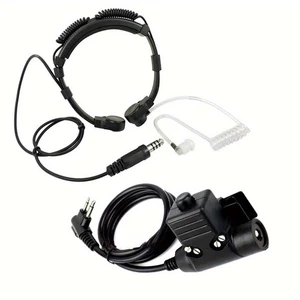 Hands Free Neck - Hung Throat Mic for Walkie Talkie Suitable for Baofeng Kenwood - Picture 1 of 7