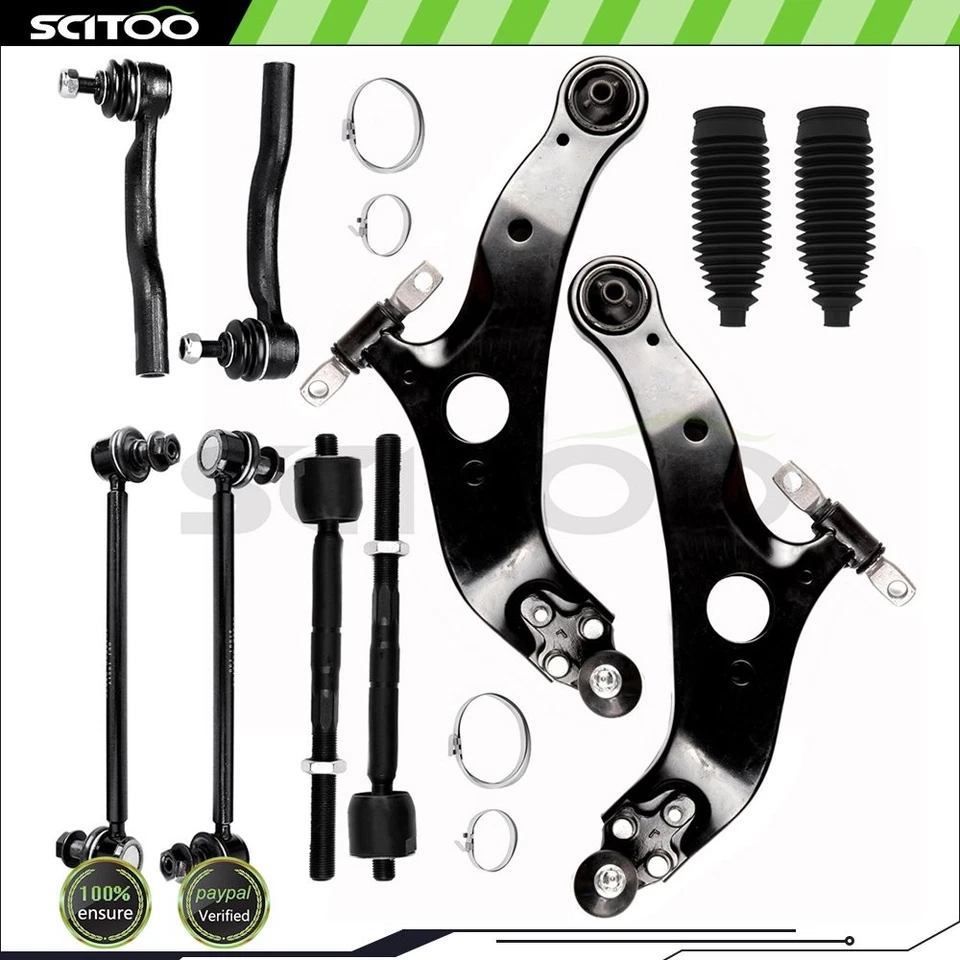 Barra estabilizadora de extremo de barra de amarre brazo de control inferior delantero para Toyota Sienna 2004-2010 10 piezas Foto 1 de 4