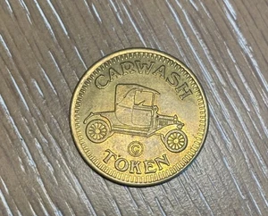 Ficha de lavado de autos vintage modelo T de coche antiguo sin valor en efectivo - Imagen 1 de 3