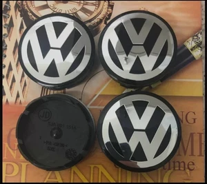 4x vw 65mm Alloy Wheel Centre Cap Golf Passat Sharan 3B7601171 - Picture 1 of 1