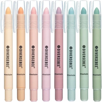 Paquete de 8 iluminadores de gel sin sangrado colores pastel surtidos diario de estudio bíblico Foto 1 de 4