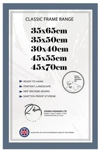 Premium Dunkelgrau Posterrahmen 35x65cm 35x50cm 30x40 45x55cm 45x70cm Wohndeko - Bild 1 von 8