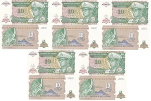 Zaire - 5 pcs x 10 New Makuta 1993 UNC Pick 49 Lemberg-Zp - Picture 1 of 2