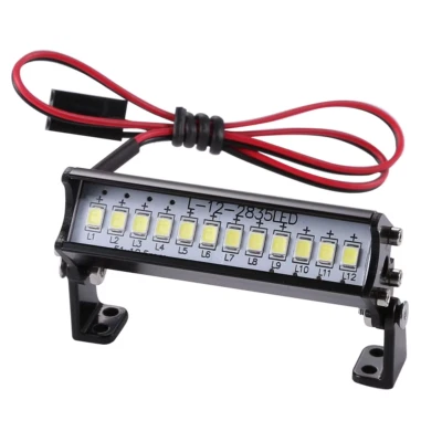RC Car 55mm 12 LED Light Bar for Crawler Buggy Truck Headlight Scale Accessories - Image 1 of 4