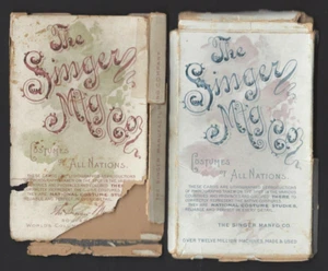 SINGER - COSTUMES OF ALL NATIONS - 2 EMPTY PACKETS (NO CARDS) - Picture 1 of 2