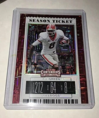 2019 Contenders Draft A.J Green Building Blocks Variation #ed 08/10!! Ebay 1/1!! - Image 1 of 2