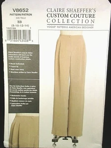 Vogue Pattern V8652 Claire Shaeffer's Custom Couturier Talla 8-10-12-14 - Imagen 1 de 10