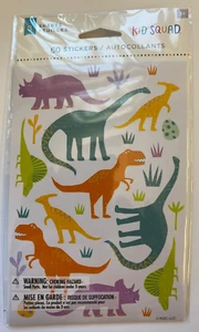 60 Dinosaurier Aufkleber (3 Blatt) Party Gefälligkeiten Lehrerbedarf T-Rex Triceratops - Bild 1 von 1