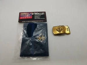 Vintage Cubs BSA Boy Scout Cub Scout old belt buckle and wallet - Picture 1 of 8
