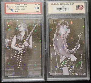 2024 Man Cave Randy Rhoads #29 Astro Holo Card Graded LCG 10 GEM MINT - Picture 1 of 1