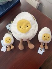 Jellycat Amuseable Happy Boiled Egg Bag, Bag Charm & Plushie