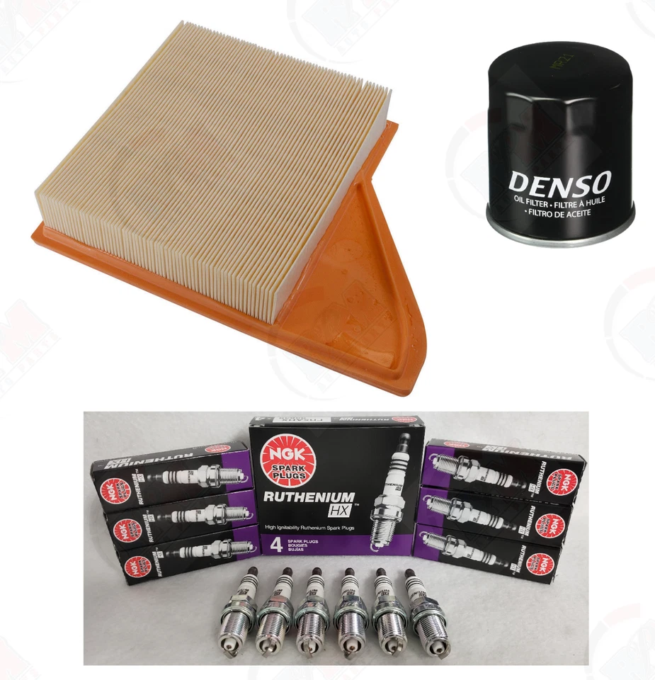 Kit de ajuste DENSO com plugues NGK "RUTÊNIO" para 2011-2014 Ford Mustang 3.7L - Imagem 1 de 1