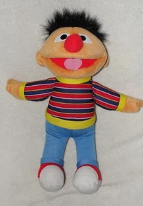 Sesame Street Plush Ernie Doll Mattel Fisher Price Stuffed Toy 15" 2009  - Picture 1 of 3