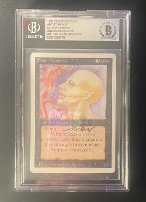 SENGIR VAMPIRE ARTIST PROOF Anson Maddocks Magic Gathering MTG Revised 3rd Ed - Image 1 of 2
