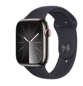 Apple Watch Series 9 41mm Stainless Steel Case with Sport Band - Graphite,... - Picture 1 of 1