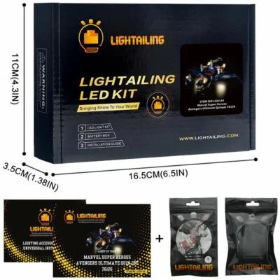 Juego de luces LIGHTAILING para (Marvel Avengers Avengers Ultimate Quinjet) Kit LED Foto 1 de 4