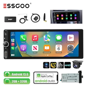 6.9" Android 13 32G DAB+ Carplay Autoradio 1 DIN GPS NAV Wifi Bluetooth RDS Kam - Bild 1 von 17