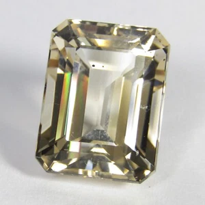 21.17Cts Stunning Natural Unheated Scapolite Emerald Cut Loose Gemstone Ref-VDO - Picture 1 of 4