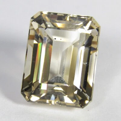 21.17Cts Stunning Natural Unheated Scapolite Emerald Cut Loose Gemstone Ref-VDO - Image 1 of 4