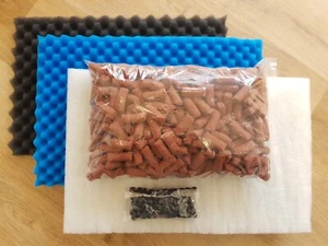 CANISTER FILTER UPGRADE KIT- 3Kg BIOHOME ULTIMATE, FOAMS + FILTER START BALLS - Picture 1 of 9