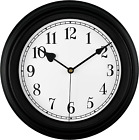 Retro Wall Clock, 10 Inch Vintage Silent Non Ticking Classic Clocks,Easy to Read