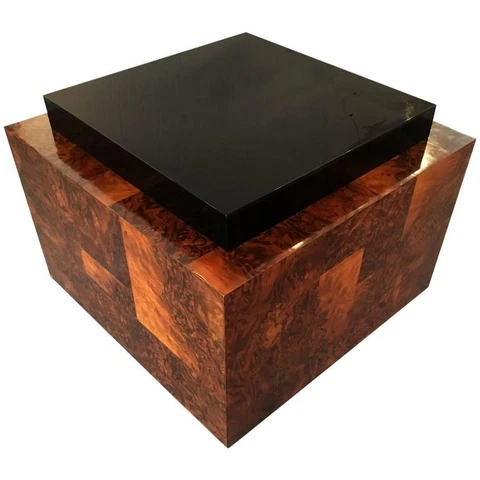 Burl Wood Patchwork Table by Paul Evans Cover