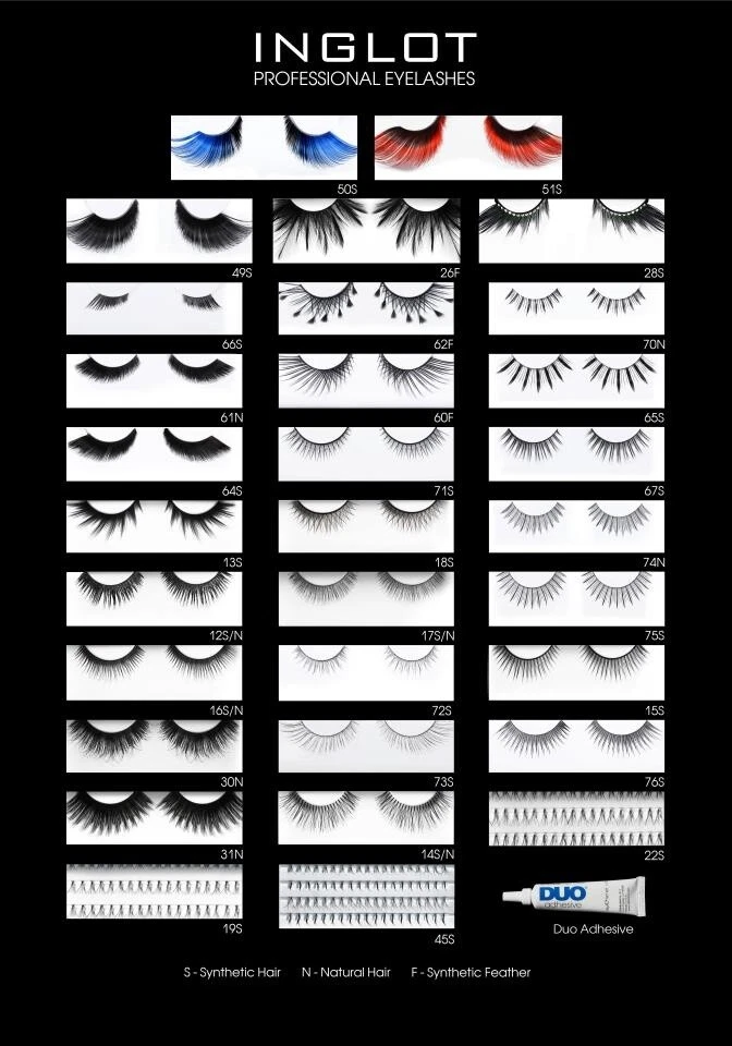 Brand New Genuine Inglot False Eyelashes Choose 1 - Image 1 of 1