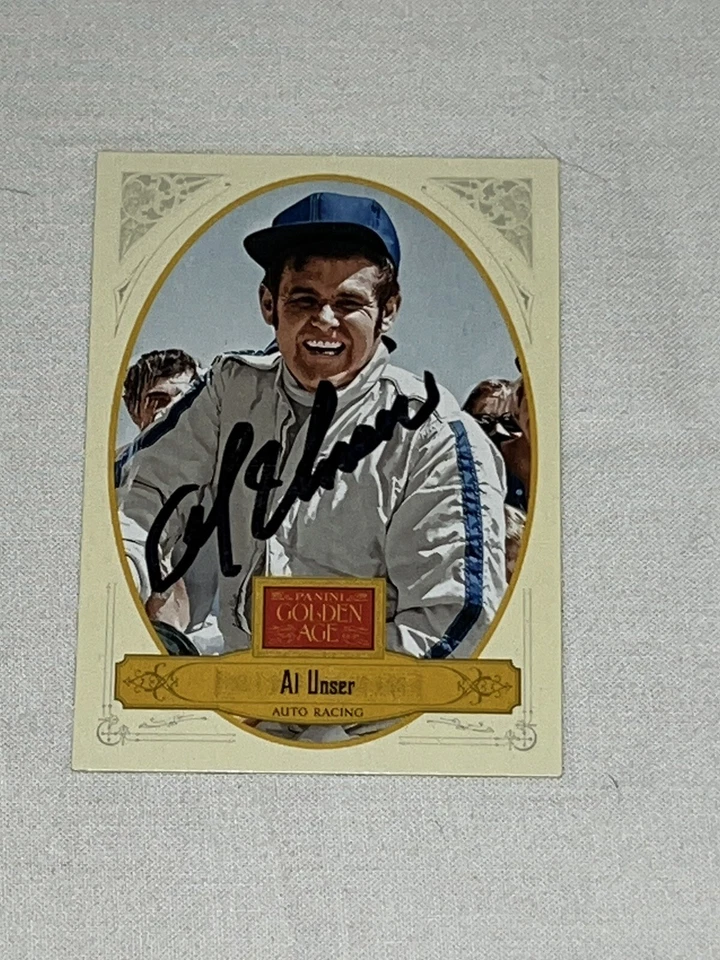 Al Unser Sr signed 2012 PANINI GOLDEN AGE INTERNAT'L MOTORSPORTS HOFer #122 card - Image 1 of 1