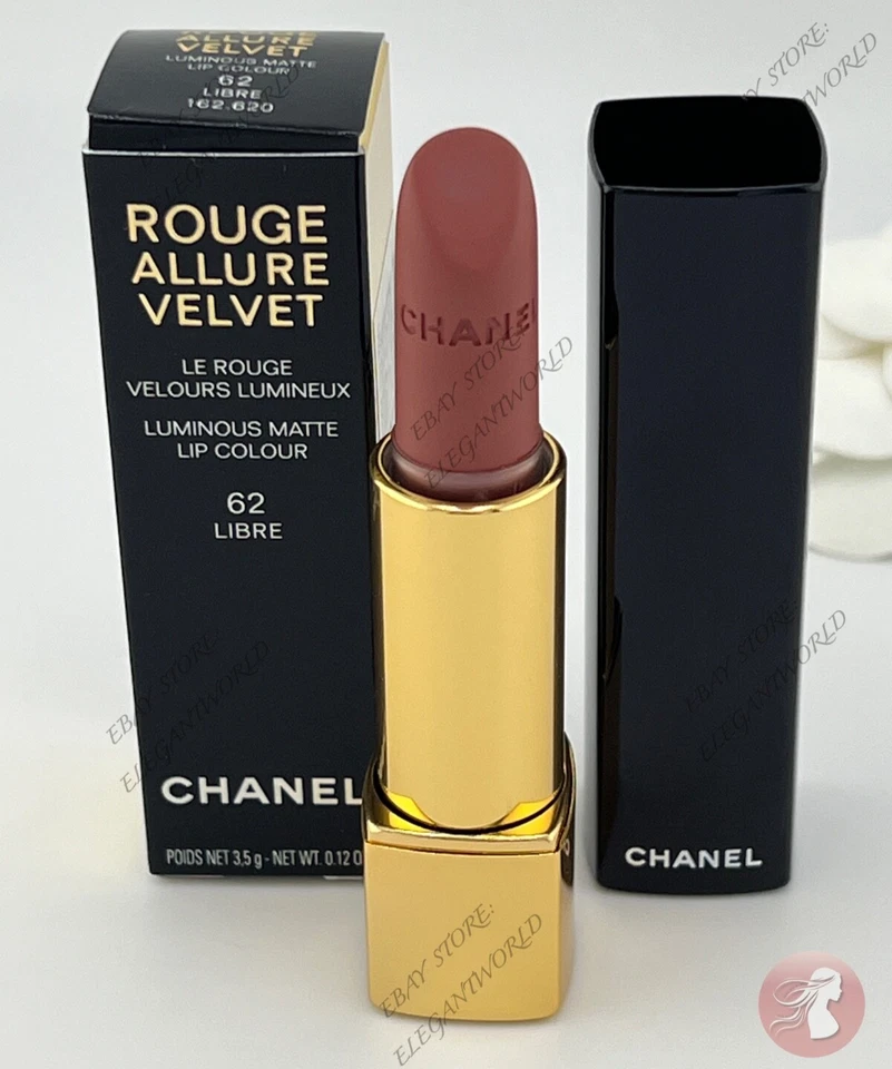 CHANEL Rouge Allure Velvet Luminous Matte Lipstick 62 Libre