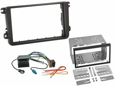 Kit de montaje doble DIN radio de coche para Skoda Fabia Octavia II Rapid Roomster