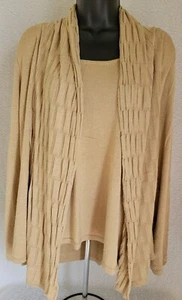 Charter Club Womens Sweater Shirt Top Blouse Size 2X Brownish Gold - Picture 1 of 24