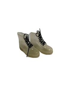 Rare 90’s See Through Plastic Boots Size 4 - Picture 1 of 6