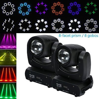 2PCS 150W 8 Facet Prism Gobo LED Moving Head Stage Light DMX DJ Beam Lighting US • 263.99€
