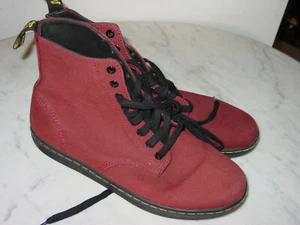 WOMENS Dr. MARTENS Alfie Cherry Red 8 Eye Boots! Size 11 - Picture 1 of 9