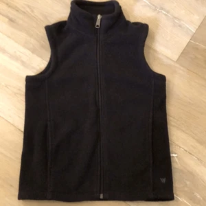 Women’s White Sierra Black Zip-Up Fleece Vest, Size Small - Picture 1 of 5