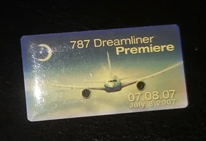 Pin de solapa vintage Boeing 787 Dreamliner 07/08/07 julio - Imagen 1 de 3