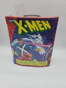 1992 Tara Toy Marvel Comics X-Men Collectors Case Holds 6 Figures Comes w/ 6 Fig - Picture 1 of 3