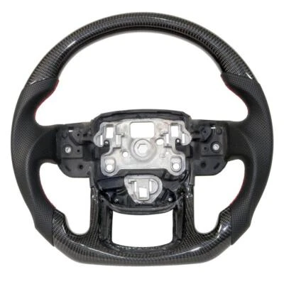 For Land Rover Range Rover Sport 2014-2020 Carbon Fiber Flat Steering Wheel - Image 1 of 4