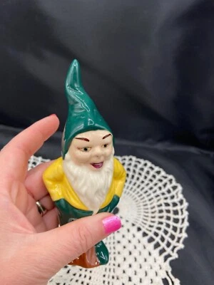 Gnomo pintado a mano de colección firmado edición limitada brillante feliz  Foto 1 de 3