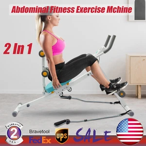 Abdominal Ab Exercise Machine Body Shaper Cruncher Trainer Gym Fitness Equipment - Picture 1 of 21