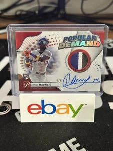2024 Topps Pristine Ronny Mauricio Popular Demand Red 2/5 RC Patch Auto - Picture 1 of 8