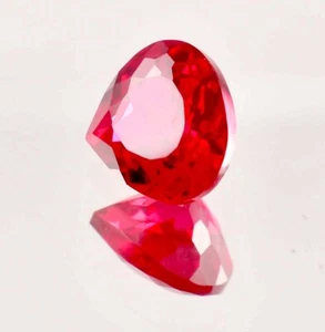 Flawless 15 x 15 MM Flawless Natural Red Blood Ruby Loose Gemstone GIT Certified - Picture 1 of 6