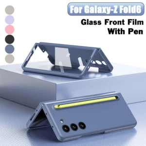 Funda protectora con bolígrafo de vidrio templado a prueba de golpes para Samsung Z Fold7 Fold6 5 4 3 - Imagen 1 de 30