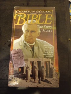 Charlton Heston Presents The Bible The Story of Moses (1993) VHS Sealed New! - Picture 1 of 1