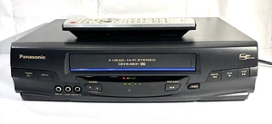 Panasonic PV-V4540 VHS VCR 4 Head Omnivision Blue Line W/Remote & AV Cable Works - Picture 1 of 13