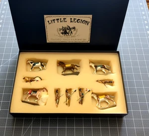 Little Legion Lead Toy Soldiers Indian Wars Sioux Chief and Braves with Horses - Picture 1 of 10